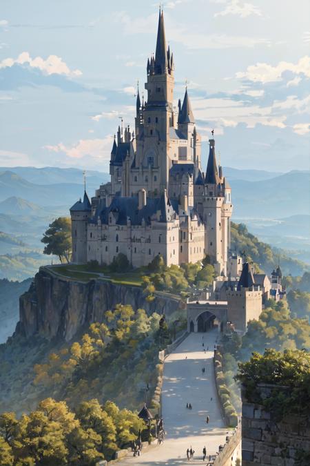 245363-981459953-masterpiece, best quality, absurdres, The castle is a magnificent structure made of stone and surrounded by a protective wall. I.png